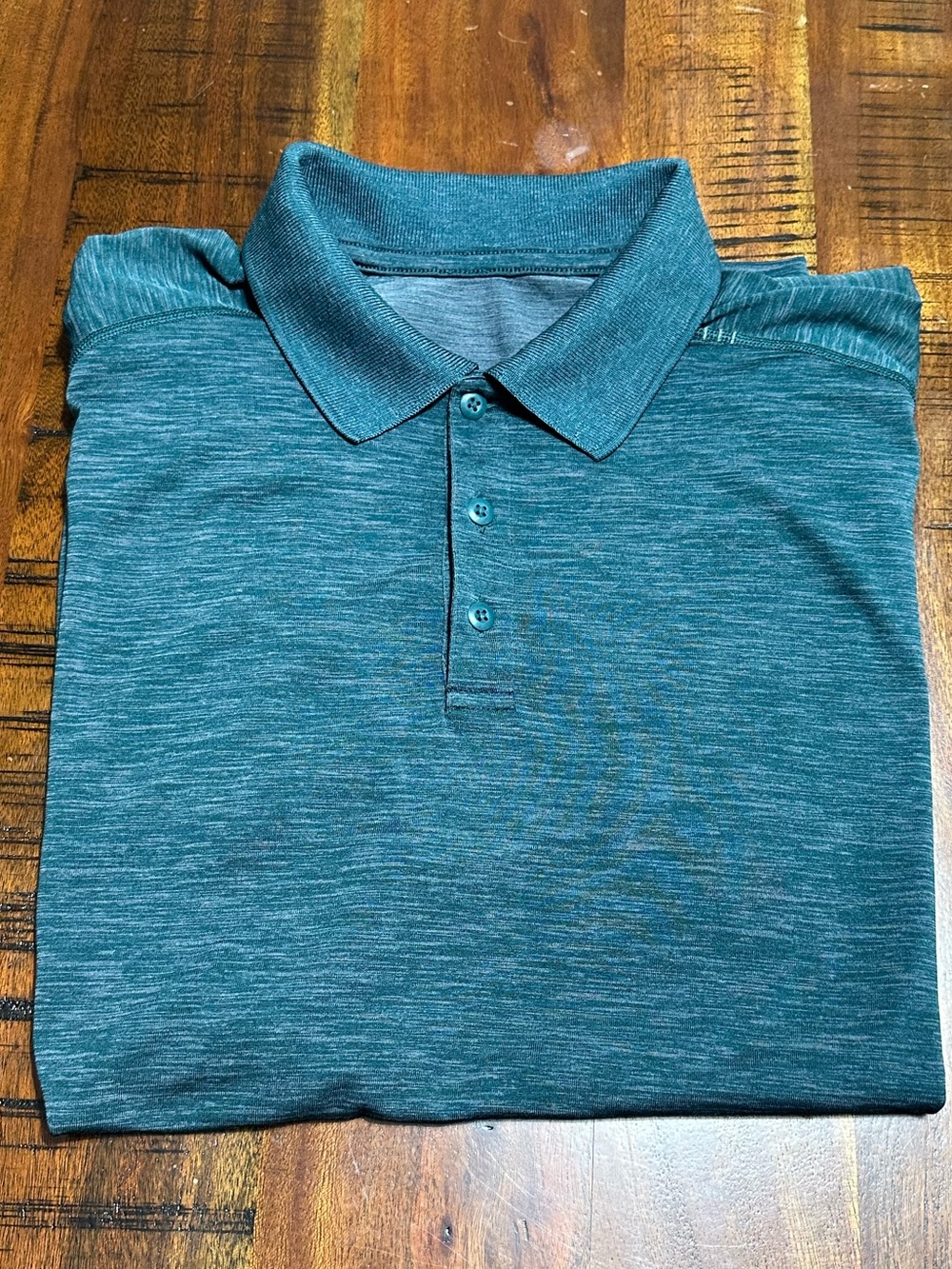 lululemon athletica Teal Heather Polo Shirt